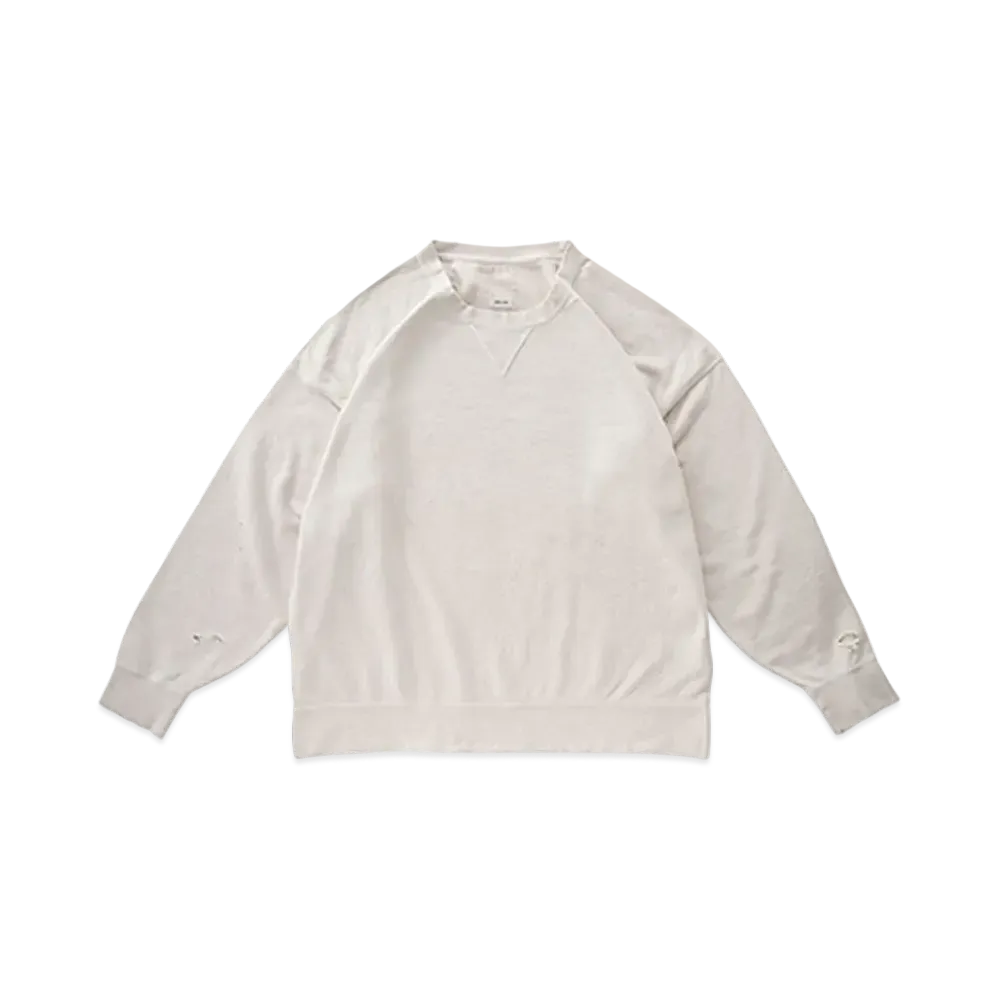 visvim AMPLUS CREW L/S CRASH "Off White"