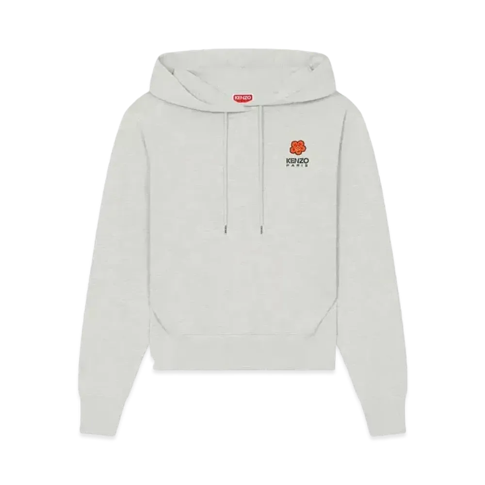 KENZO 'BOKE FLOWER' Embroidery Hoodie "Pale Grey"