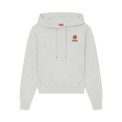 KENZO 'BOKE FLOWER' Embroidery Hoodie "Pale Grey"