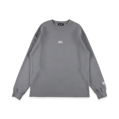 WIND AND SEA Heavy Waffle L/S Tee "Gray"