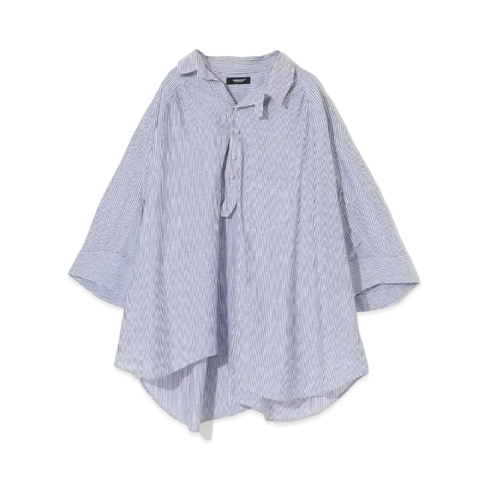 UNDERCOVER Cotton Linen Big Shirt "Navy St"