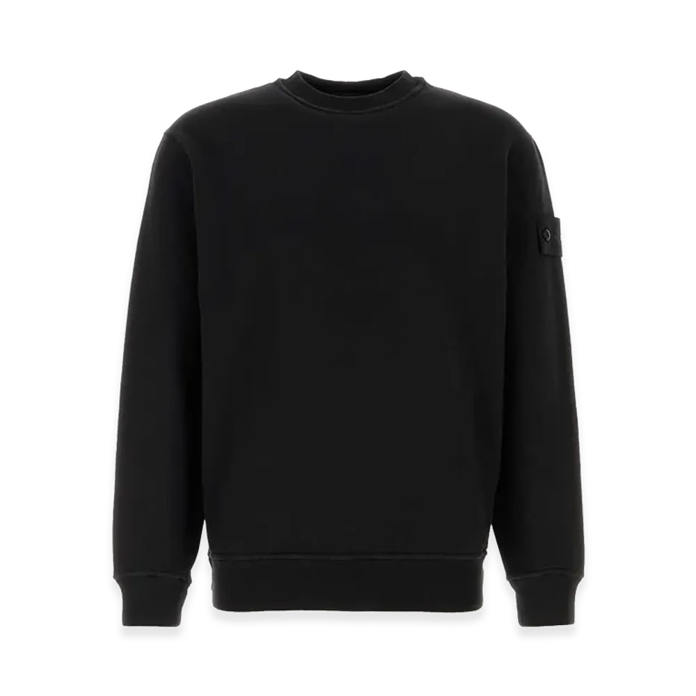 Stone Island Stretch Cotton Sweatshirt "Black"