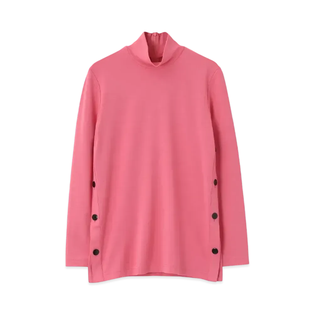 Paul Smith Women's Jersey High Neck Cut And Sew "Pink"