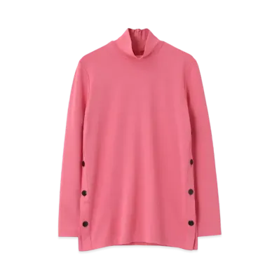 Paul Smith Women's Jersey High Neck Cut And Sew "Pink"