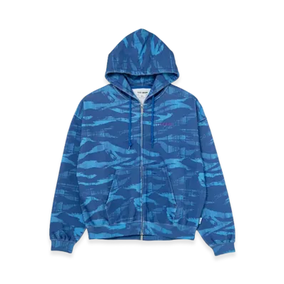 TTT MSW Camo Zip Up Hoodi "Blue"
