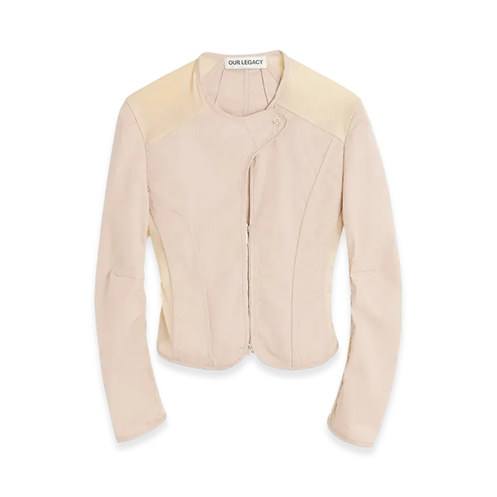OUR LEGACY Women's Corset Jacket "Powder Rouge Sanded Poplin"