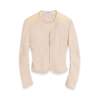 OUR LEGACY Women's Corset Jacket "Powder Rouge Sanded Poplin"