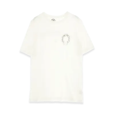 Chrome Hearts Horseshoe Back Scroll Label Print S/S T-Shirt "White"