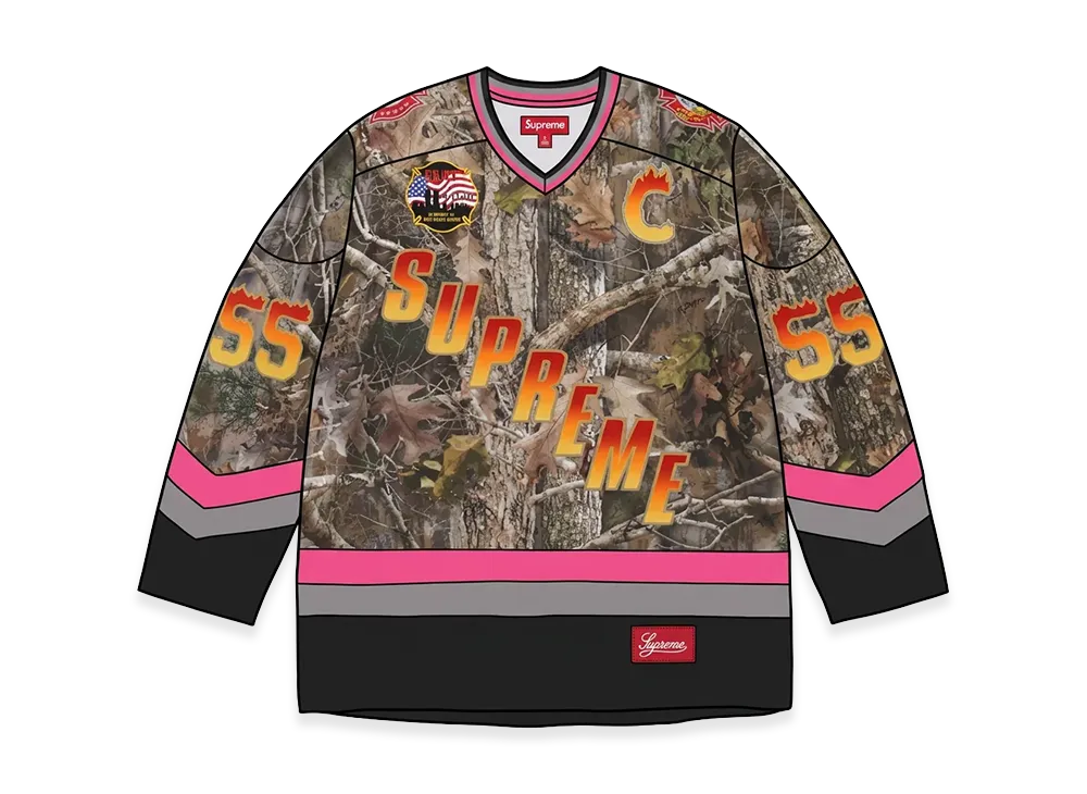 Supreme x FDNY Hockey Jersey "TrueTimber Kanati Camo"