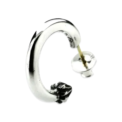 Chrome Hearts Hoop Plain Earrings "Silver"