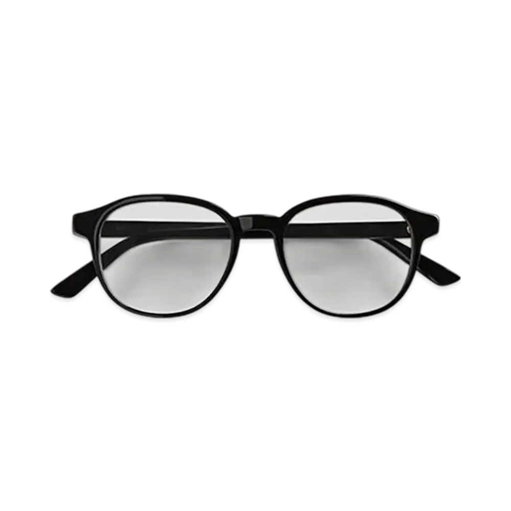 Bottega Veneta Classic Panthos Eyeglasses "Black/Transparent"