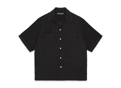 WACKO MARIA 50's Open Collar Shirt "Black"