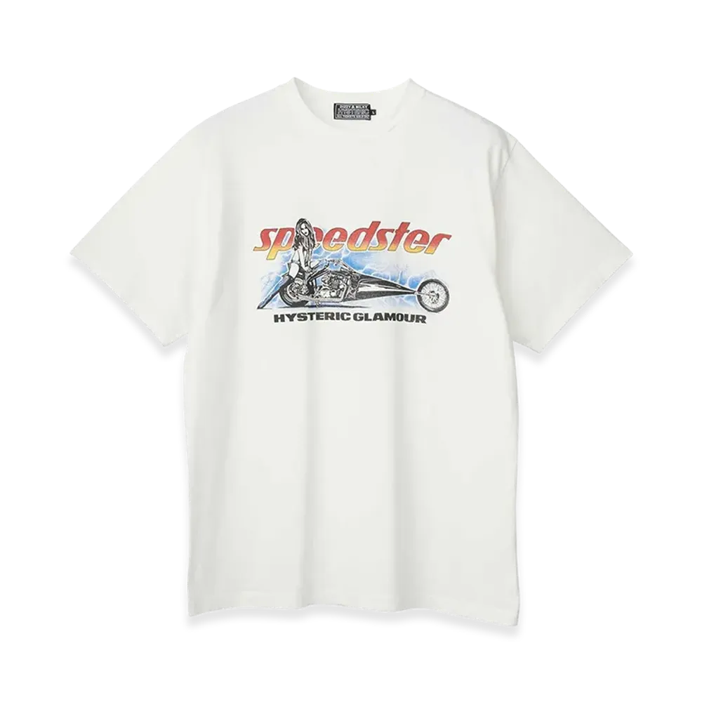 HYSTERIC GLAMOUR Speedster Heavy Metal T-Shirt "White"