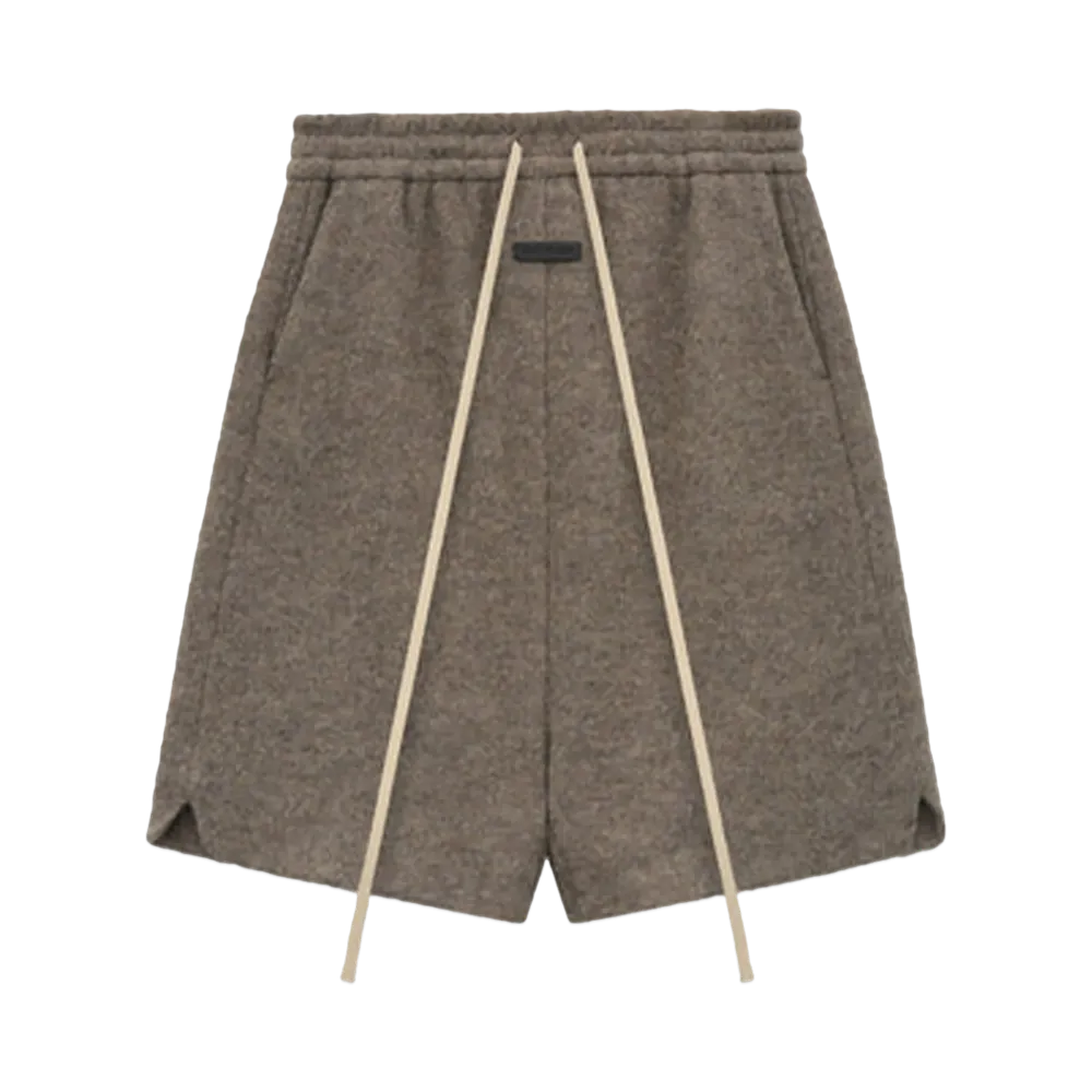 FEAR OF GOD Boiled Wool Relaxed Shorts "Wood"