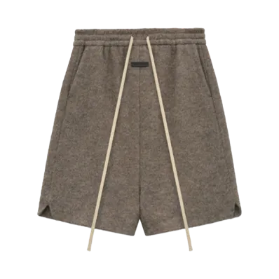 FEAR OF GOD Boiled Wool Relaxed Shorts "Wood"
