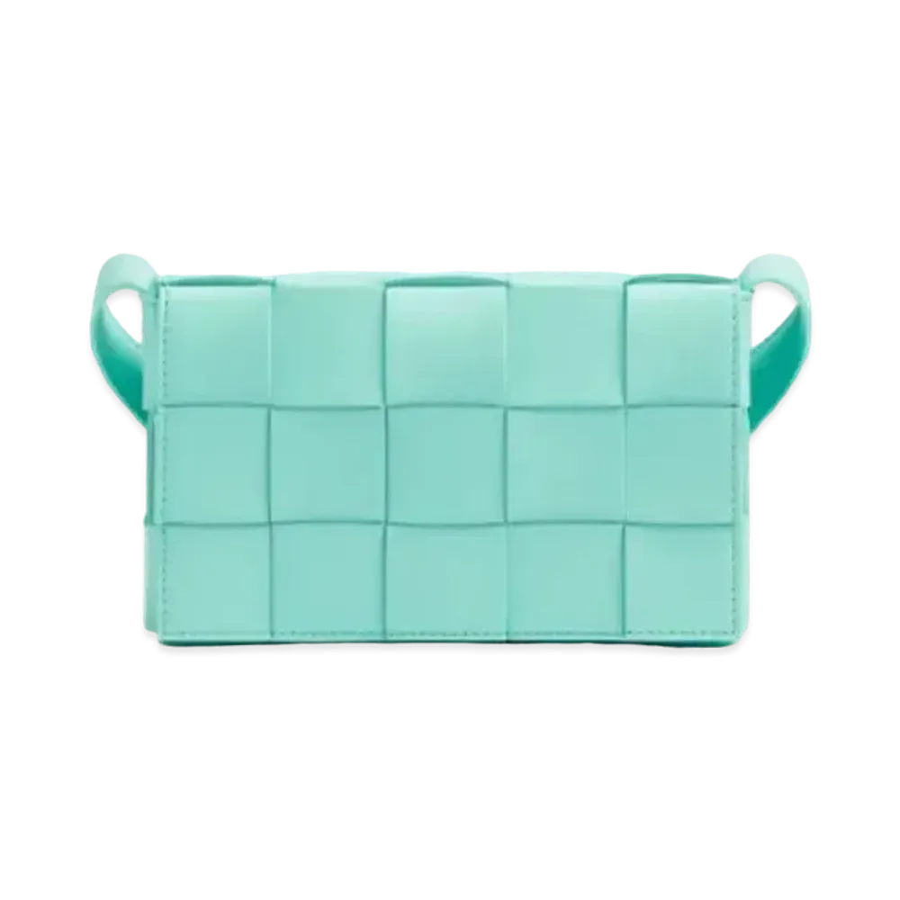 Bottega Veneta Small Cassette Crossbody Bag "Celadon"