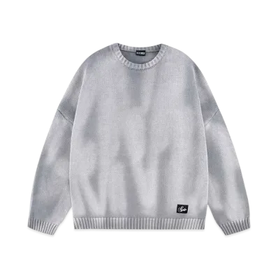 SPLR Garment Dyed Crew Knit "Grey"
