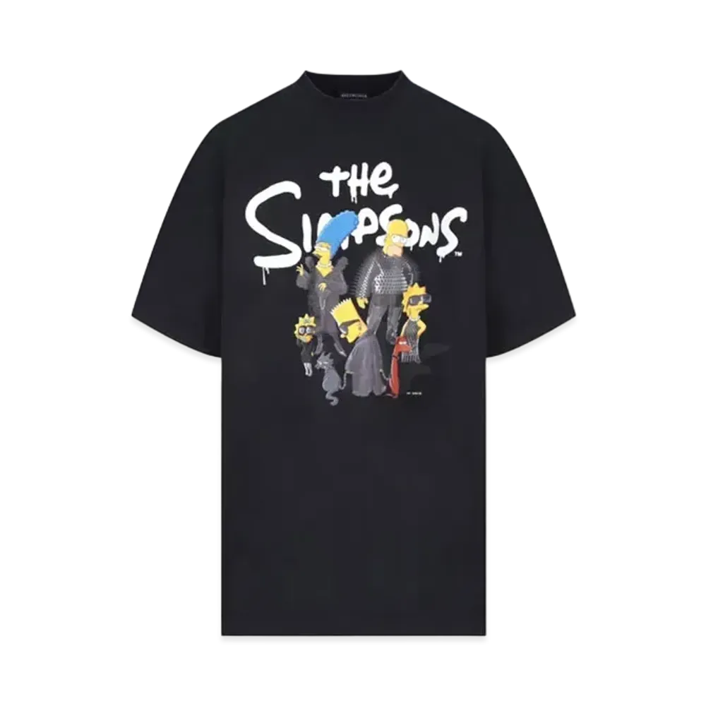 BALENCIAGA The Simpsons Tm & 20th Television T-shirt Oversized "Black"