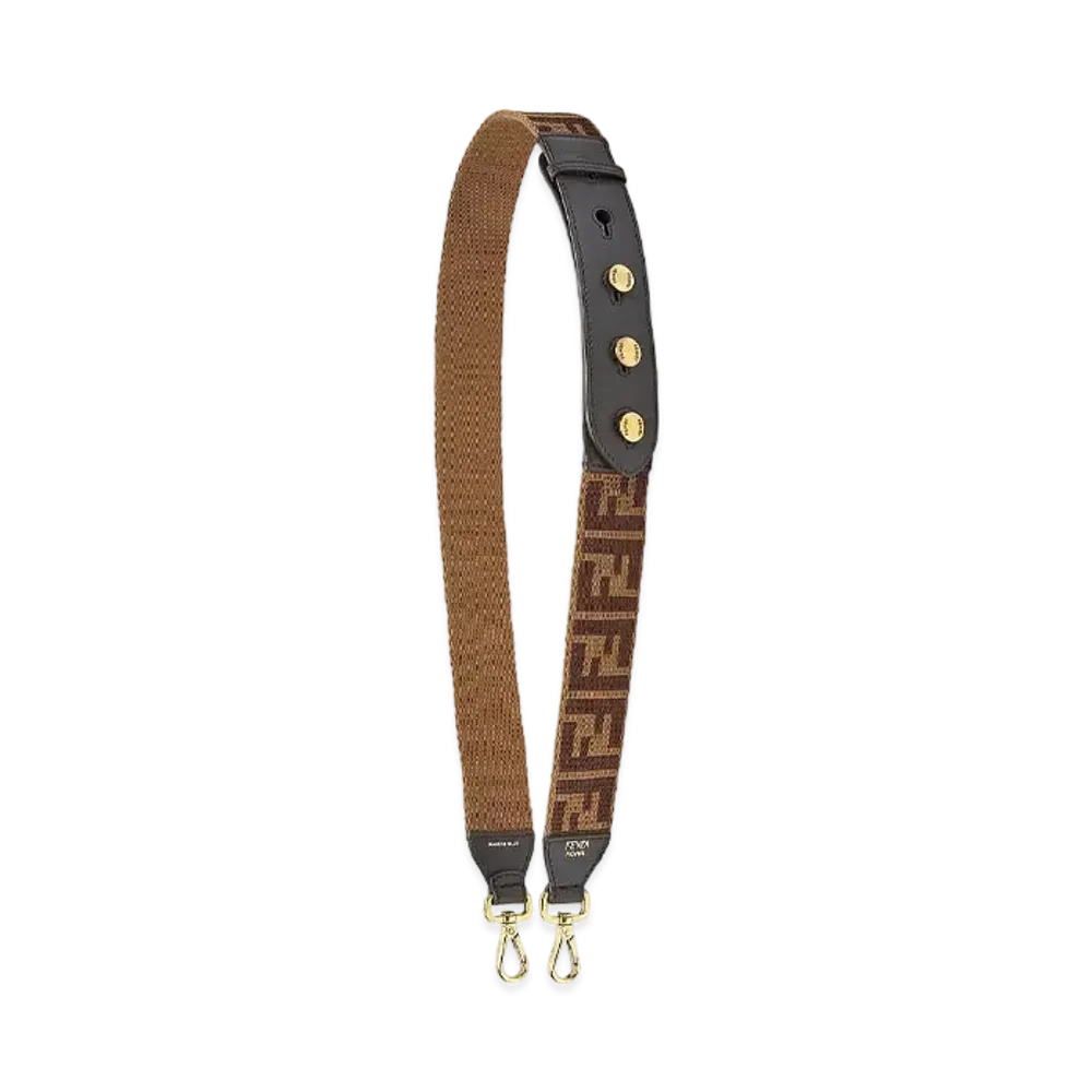 FENDI Strap You Fabric Shoulder Strap "Brown"