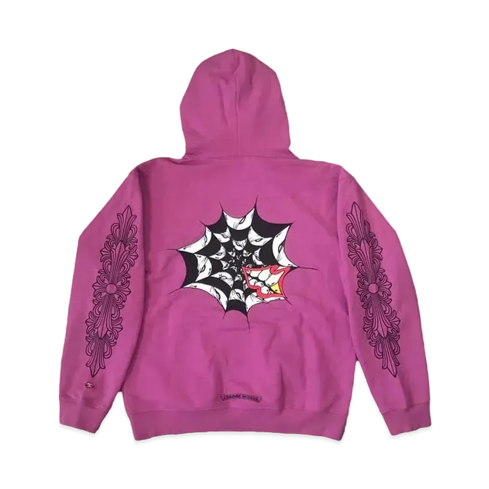 Chrome Hearts Matty Boy Spider Web Hoodie "Purple"
