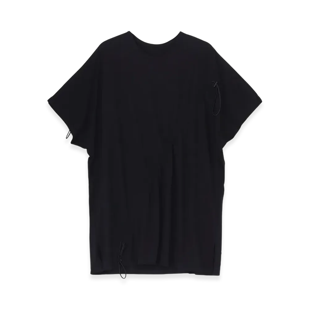 Ground Y C/Mo Jersey Drawcord French Sleeve T-Shirt "Black"