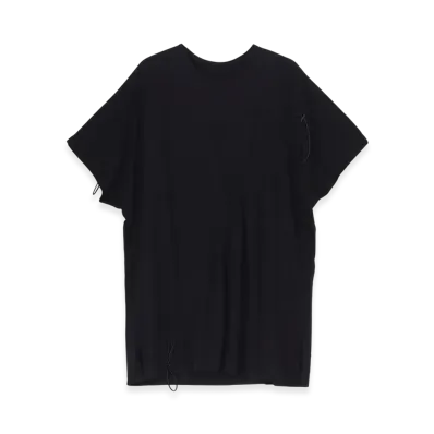 Ground Y C/Mo Jersey Drawcord French Sleeve T-Shirt "Black"