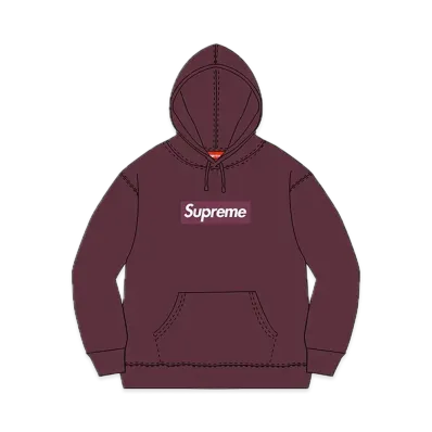 Supreme Box Logo Hooded Sweatshirt "Burgundy" (10FW)