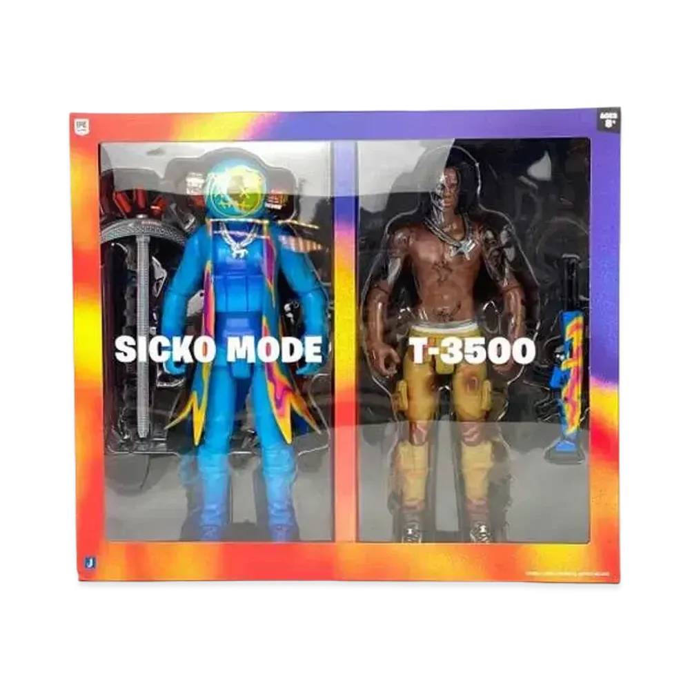 Travis Scott Cactus Jack For Fortnite 12" Action Figure Duo Set "Multi"