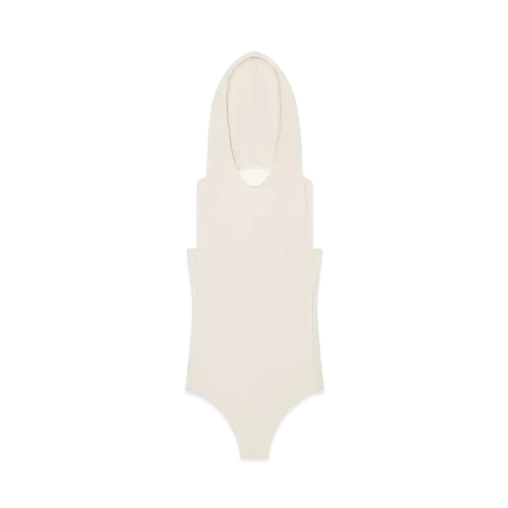 Courreges Illusion Hooded Bodysuit "Hemp"