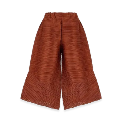 PLEATS PLEASE ISSEY MIYAKE Women's Thicker Bounce Pants "Brown"