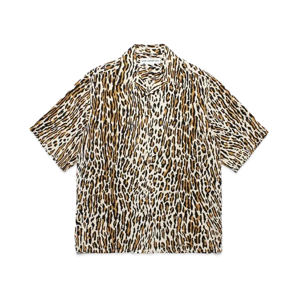 WACKO MARIA Leopard Hawaiian Shirt "Beige"
