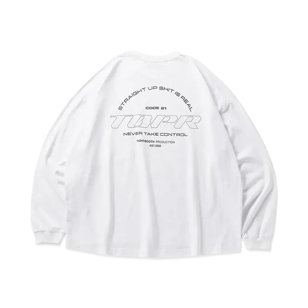 TIGHTBOOTH Straight Up L/S T-Shirt "White"