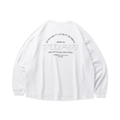 TIGHTBOOTH Straight Up L/S T-Shirt "White"
