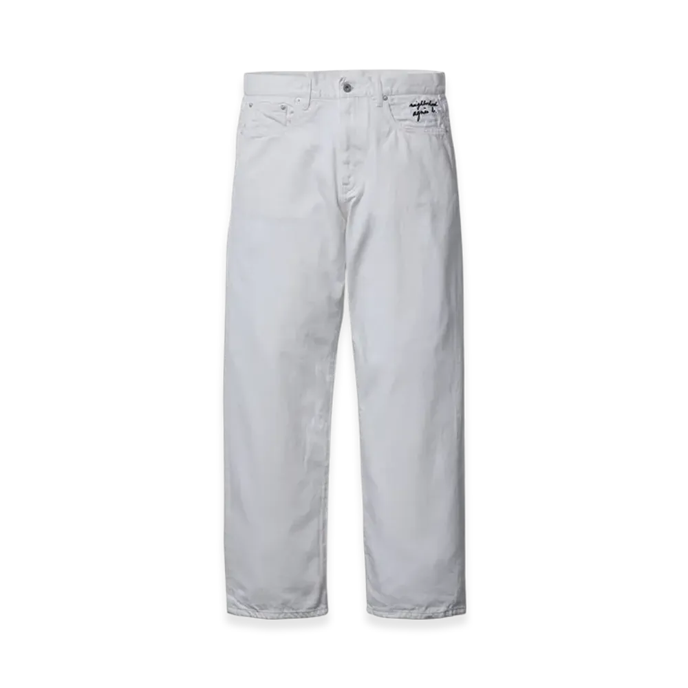 NEIGHBORHOOD x agnes b. Straight pants "White"