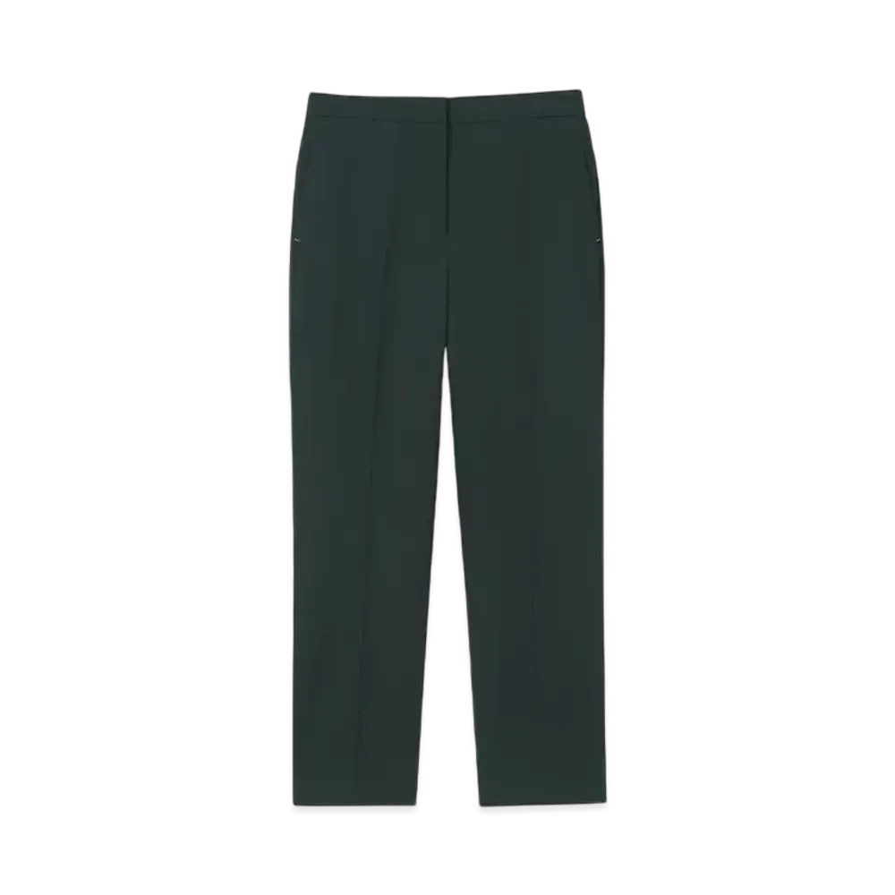 Paul Smith Women's Gabber Tapered Pants "DarkGreen"