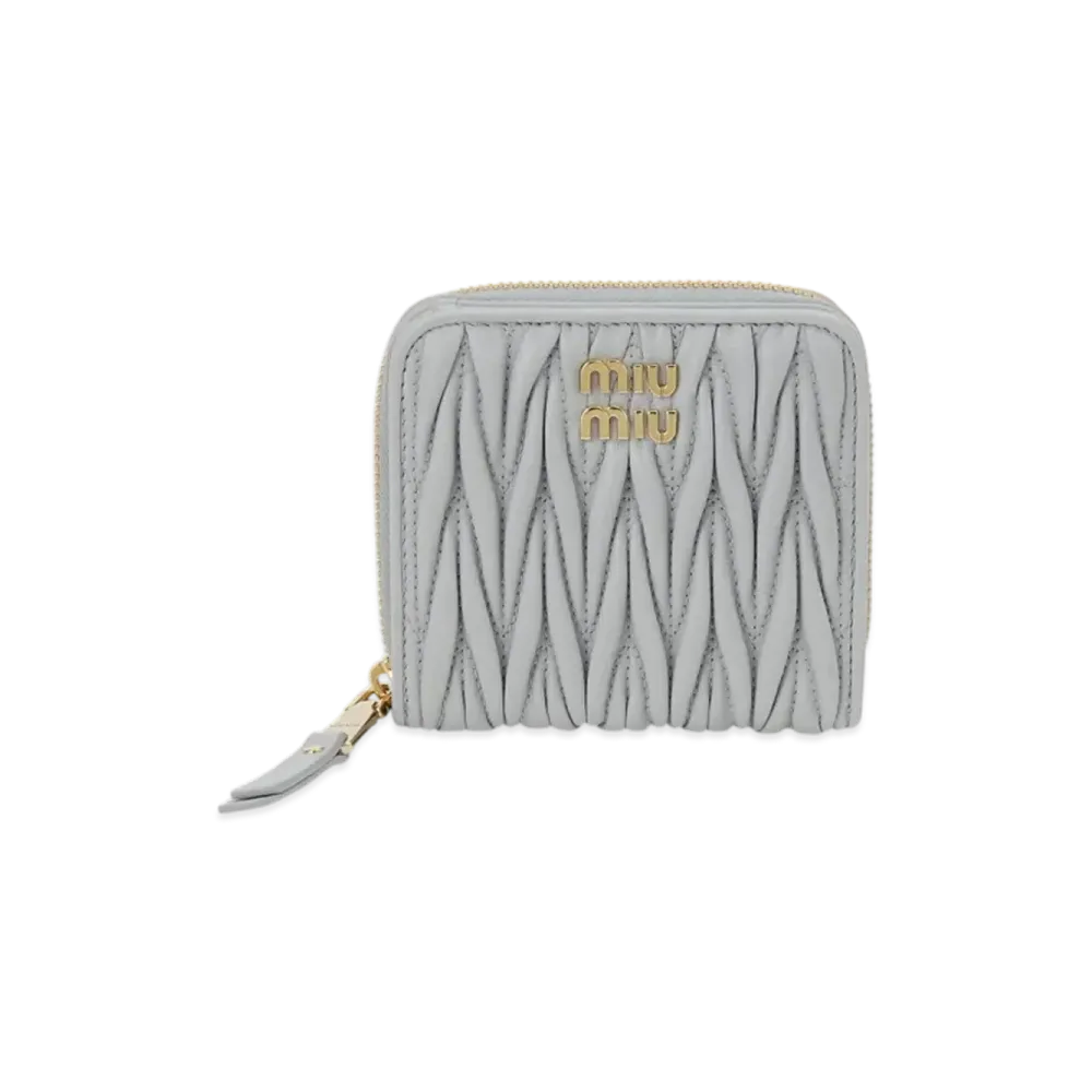 MIU MIU Bi-Fold Wallet "Gray"