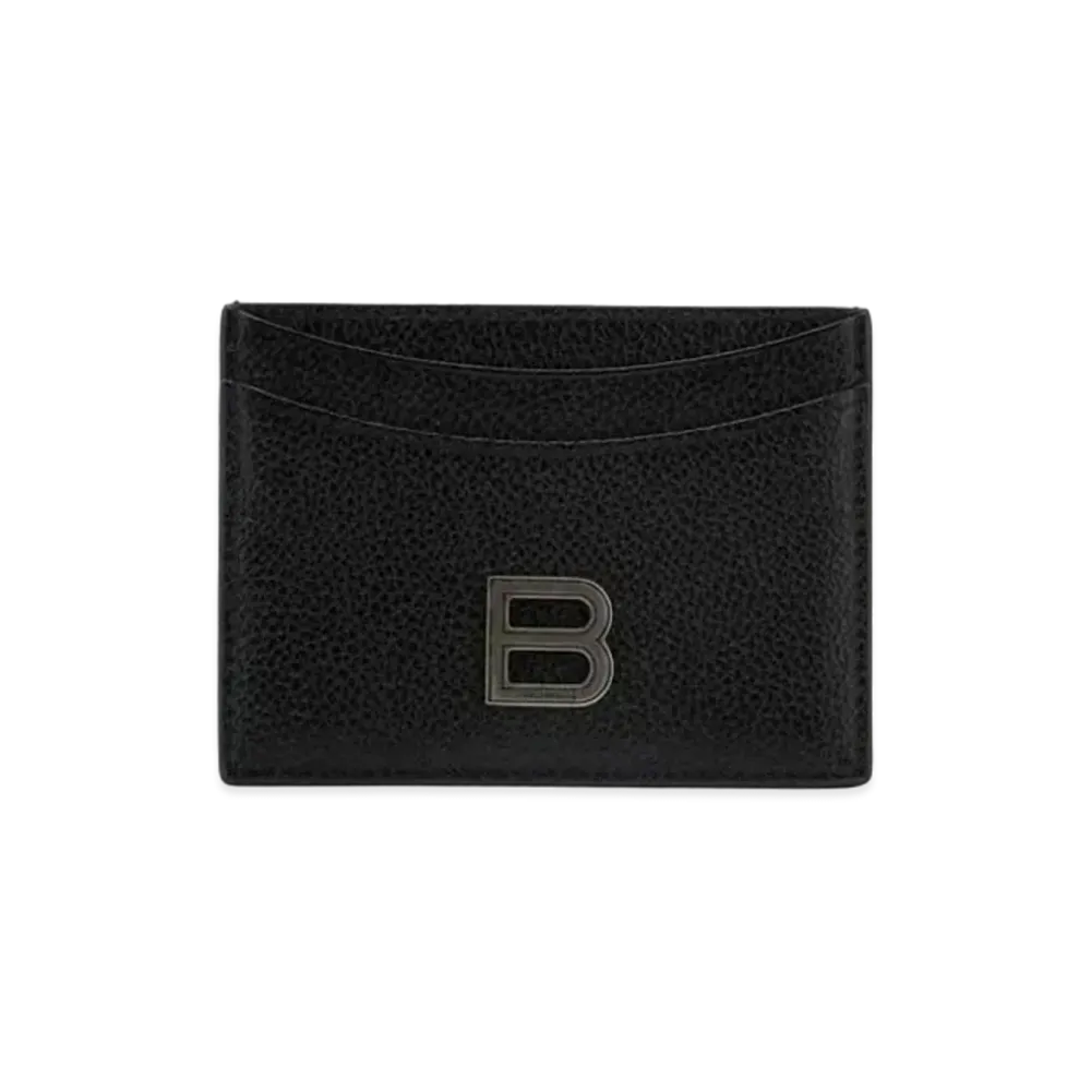 BALENCIAGA Hourglass Card Holder "Black"