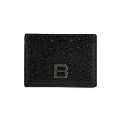 BALENCIAGA Hourglass Card Holder "Black"
