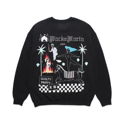 WACKO MARIA World Peace Project Sweat Shirt "Black"