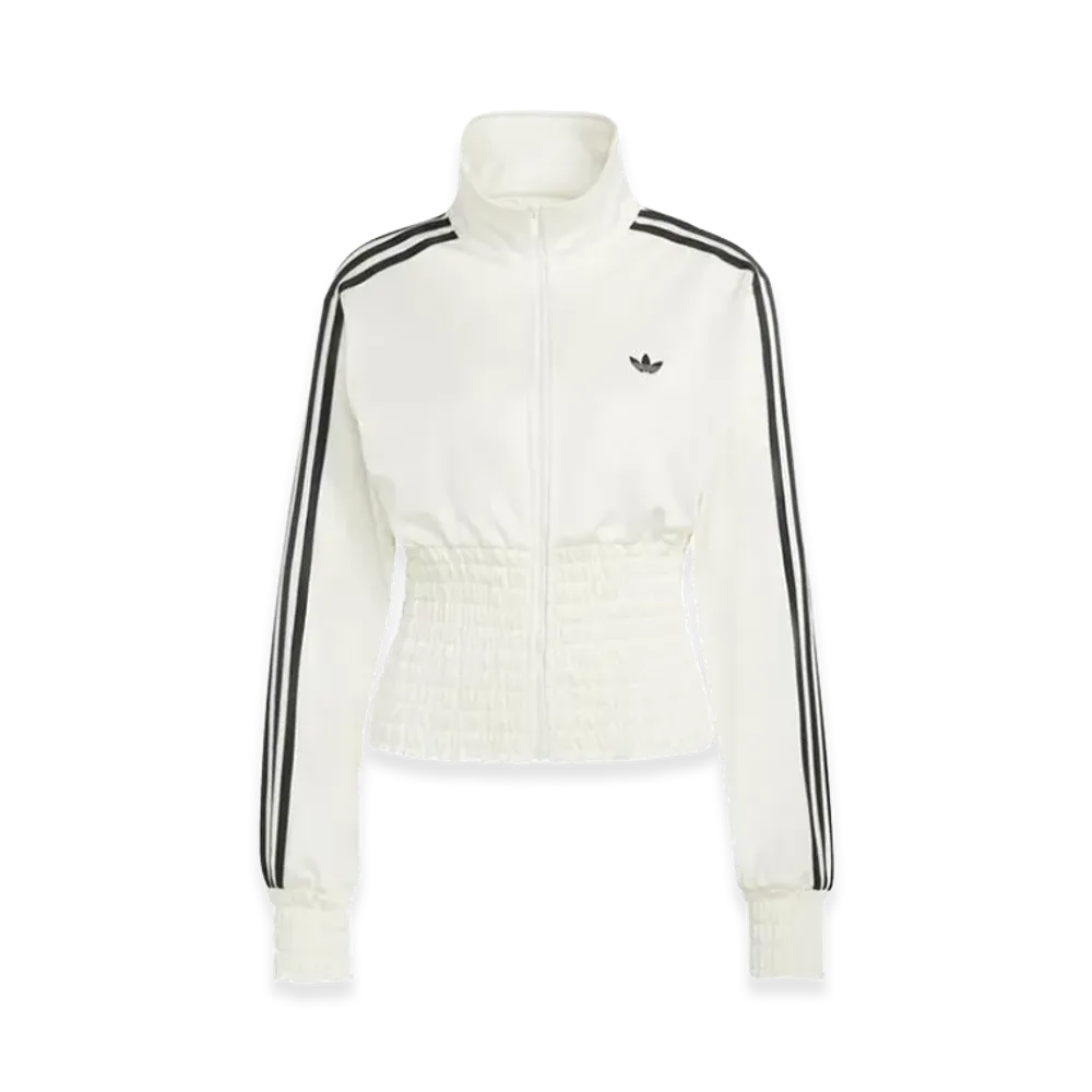 adidas Smocked Firebird Track Top "Off White"
