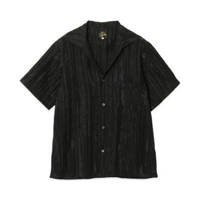 NEEDLES Italian Collar S/S Shirt - R/N Bright Stripe "Black"