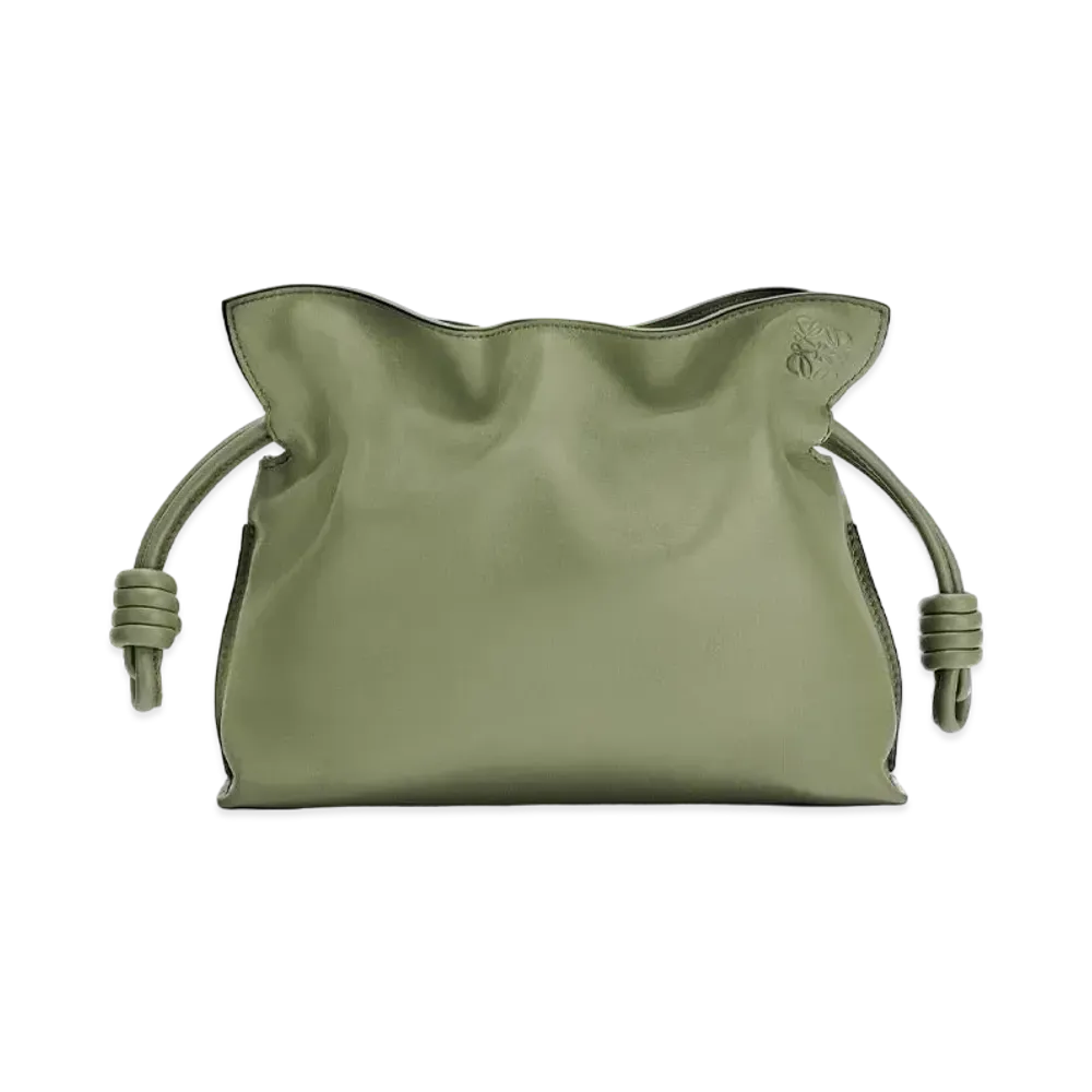 LOEWE Flamenco Clutch In Nappa Calfskin "Rosemary"