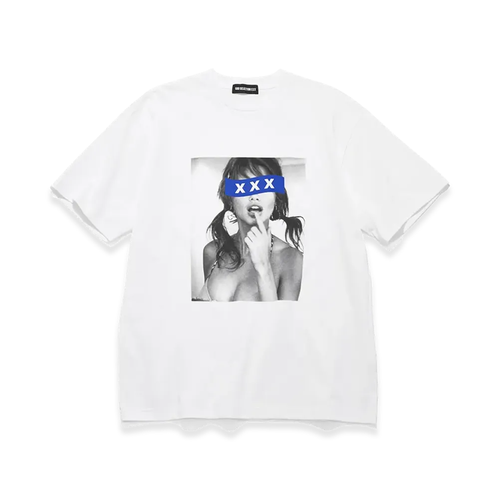 GOD SELECTION XXX Blue Box Logo Monochrome Photo Tee GX-S26-ST-13 "White"