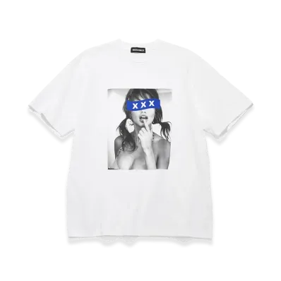 GOD SELECTION XXX Blue Box Logo Monochrome Photo Tee GX-S26-ST-13 "White"