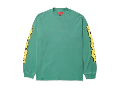 Supreme Cracked Sleeve L/S Top "Washed Green"