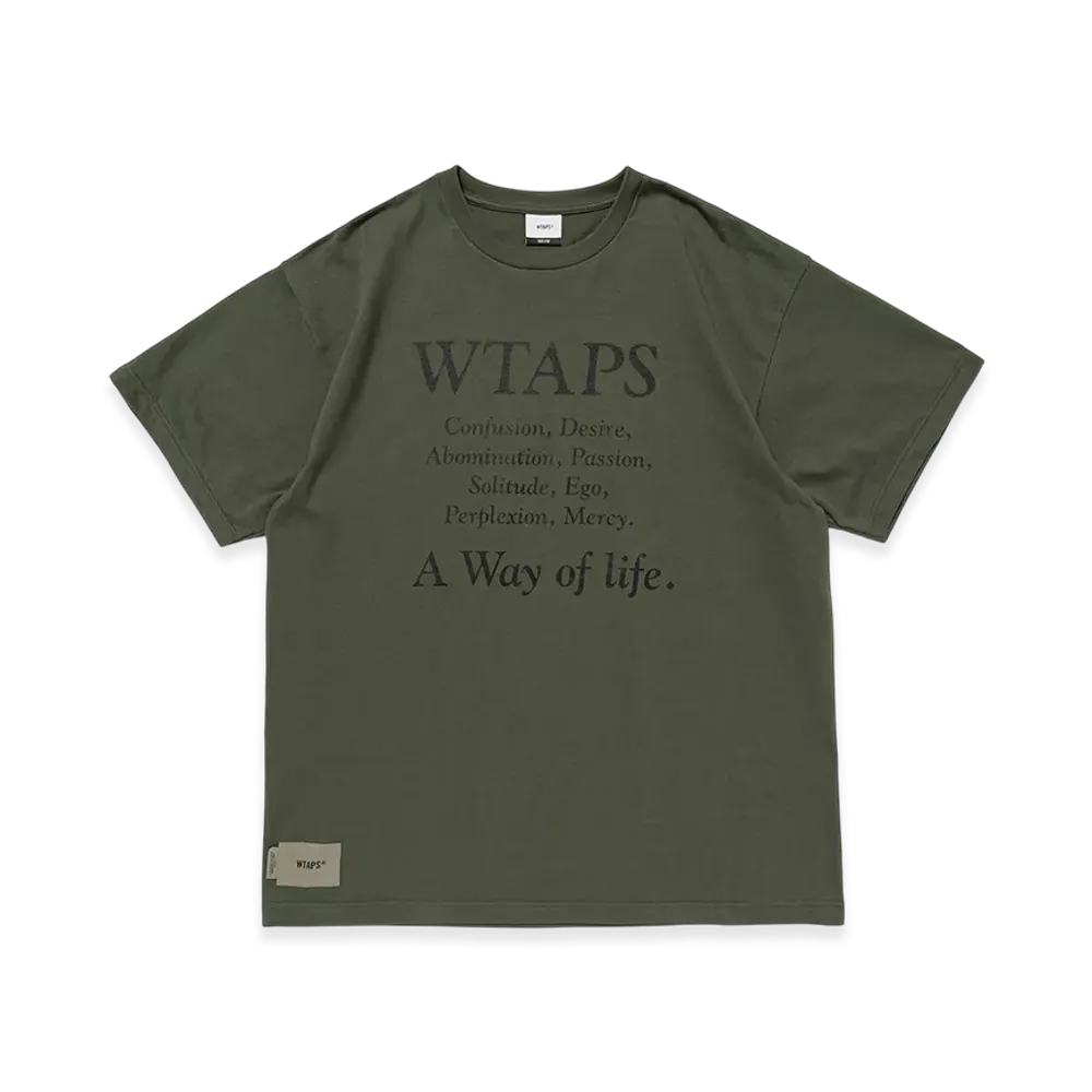 WTAPS Containing 01 / SS / Cotton "OliveDrab"