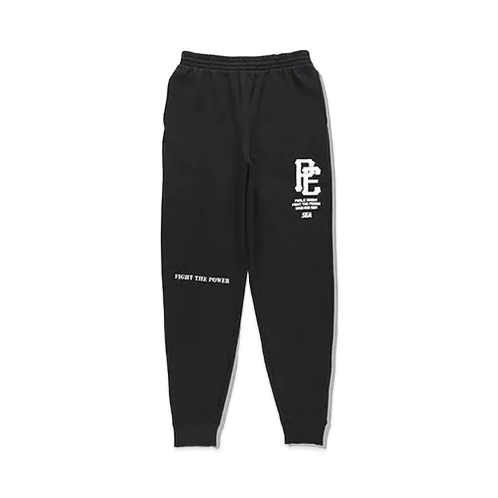 WIND AND SEA x Public Enemy -MG- Sweat Pants "Black"