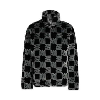 adidas Allover Print Fur Jacket "Black/Ash"