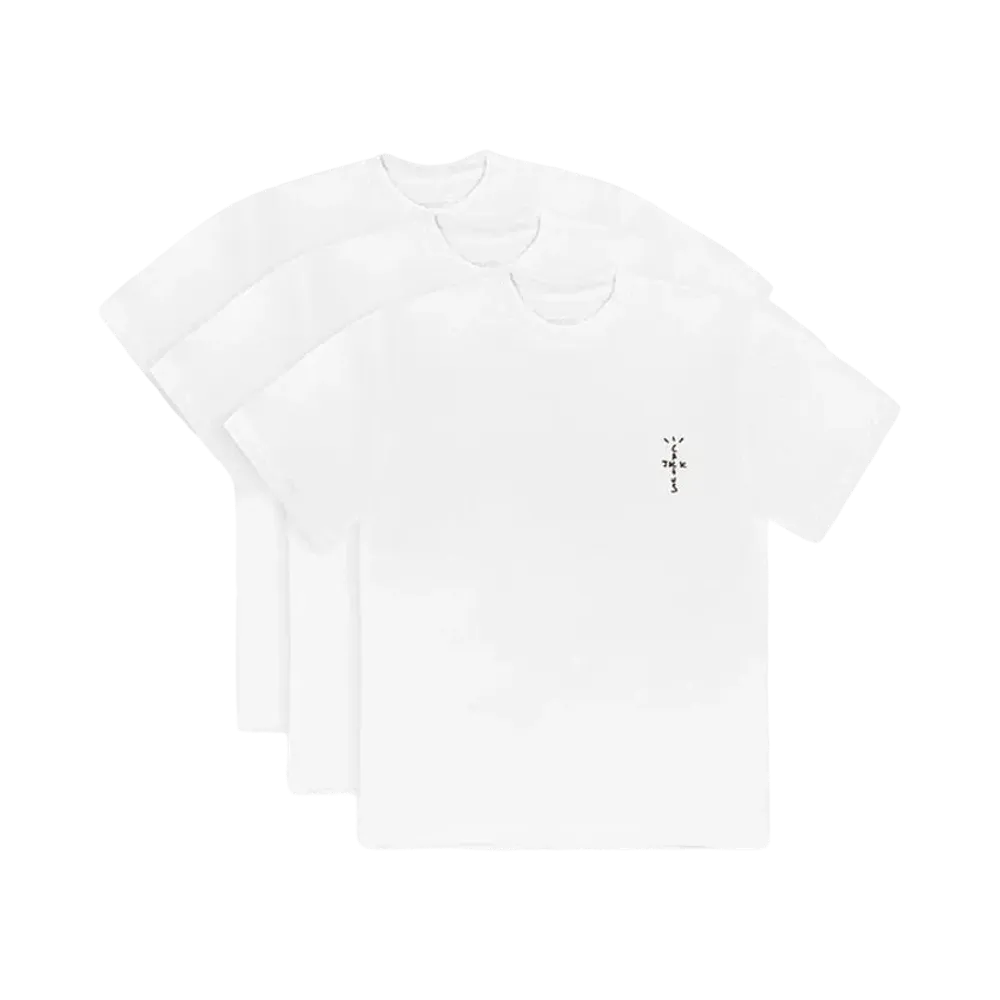 Travis Scott Cactus Jack CJ T-Shirt (3 Pack) "White"