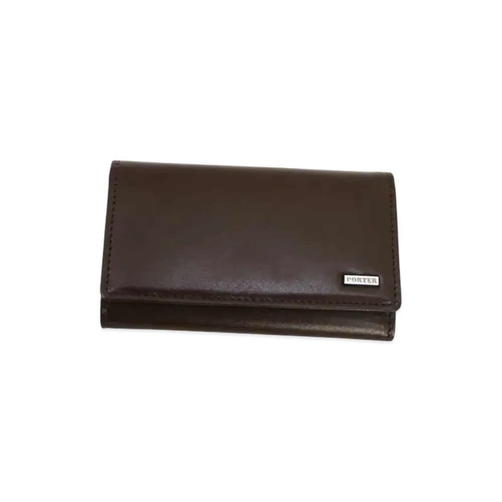 PORTER Sheen Key Case "Brown"